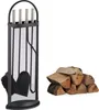 Relaxdays Kaminbesteck modern, Kamingarnitur Set 5 teilig, Produktbild-Vorschau 1