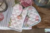 Clayre & Eef Ofenhandschuh 18x30 cm Blau Rosa Baumwolle Produktbild-Vorschau 6