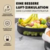 eluno Obstkorb – Brotkorb 2er Set, runde Obstschale, aus Produktbild-Vorschau 4