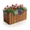 Pflanzkübel Holz massiv TAVO35 64x37x35 cm - Wetterfester Produktbild-Vorschau 1
