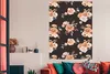MuchoWow® Poster Rosen - Blätter - Schwarz 120x180 cm - Produktbild-Vorschau 3