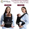 MOMCOZY nosítko pro kojence a malé děti, bavlněné, černé Náhled obrázku produktu 5