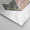 Bilder auf glas - Einteilig - Zahlen Weiß Golden - 100x70cm Produktbild-Vorschau 5