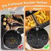 300 Stück Backpapier für Heißluftfritteuse Kompatibel mit Produktbild-Vorschau 5
