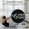 LED Digitale Wanduhr 25,5 cm, Fernbedienung, Digitalwecker, Produktbild-Vorschau 2
