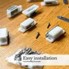 Intirilife 10x Magnetschnäpper in WEISS – Magnetischer Produktbild-Vorschau 8