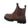 A single brown leather boot is shown against a white background. Podgląd zdjęcia produktu
