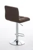 CLP Barhocker Peru STOFF drehbar und höhenverstellbar braun Produktbild-Vorschau 4