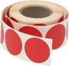 Kulaté samolepky Fi25mm 500ks Červená Náhled obrázku produktu 2
