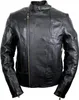 Herren Motorrad Lederjacke Biker Chopper Rocker Jacke mit Produktbild-Vorschau 2