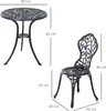 Outsunny Bistroset 3-tlg. Balkonmöbel Set Bistrotisch mit 2 Produktbild-Vorschau 3