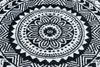 Teppich FUN Land Napkin Serviette Kreis - creme Schwarz Produktbild-Vorschau 4