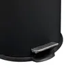 A close-up view of the bottom part of a black trash can, focusing on the foot pedal mechanism. Náhľad obrázku produktu