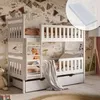 Lit mezzanine 80x180 cm avec 2 matelas et 2 tiroirs Lit Voir les images du produit 1