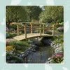 Pont de jardin Relaxdays, avec balustrade, en bois de Voir les images du produit 3
