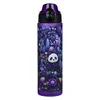 A purple water bottle with a jungle panda design against a white background. Voir les images du produit