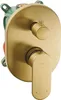 BELIANI Unterputz Duschset Gold Messing mit Armatur Produktbild-Vorschau 6