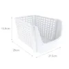 A white storage container with dimensions indicated. Anteprima dell’immagine prodotto