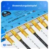 hb-digital SAT Anschlusskabel 20m 135dB 4-Fach Stahl Kupfer Produktbild-Vorschau 4