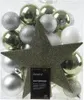 Weihnachtskugeln Kunststoff mit Christbaumstern 33er Set - Produktbild-Vorschau 1
