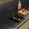 Granitan | Granitový dřez PAROS - 580x440 mm - černý - Náhled obrázku produktu 6