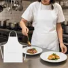 kuchyňská zástěra bílá ochranná zástěra gastronomická 70x60 Náhled obrázku produktu 6