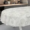Tischdecke Wachstuch Ornamente Grau Robust Wasserabweisend Produktbild-Vorschau 2