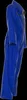 A blue jumpsuit is shown from the side against a black background. Produktbild-Vorschau