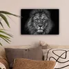 Wanddeko 30x20 cm - Tiere - Löwe - Schwarz - Weiß, Deko Produktbild-Vorschau 2