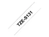 Schriftbandkassette Brother 12mm farblos/schwarz   TZES131 Produktbild-Vorschau 5
