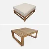 sweeek - Gartengarnitur aus Holz 5 Sitze - Mendoza - Produktbild-Vorschau 3