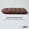 HOMESCAPES Půlkulatý polštářek pro závěsné křeslo - hnědý Náhled obrázku produktu 5