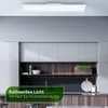 A modern kitchen interior with cabinets, shelves, and a ceiling light. Anteprima dell’immagine prodotto