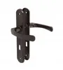 ADGO® Poignée de porte 60 mm Clé marron Gauche droite Jeu Voir les images du produit 3