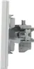 Side view of a white electrical outlet with mounting hardware. Anteprima dell’immagine prodotto