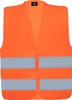 Korntex Kinder Warnweste Aarhus KWO100XS signal-orange XS Produktbild-Vorschau 2