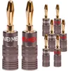 Bananenstecker 4mm schraubbar 8x Stecker vergoldet NEXMEX Produktbild-Vorschau 1