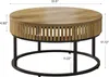 Tribesigns 80 cm Runder Couchtisch, Farmhouse Circle Produktbild-Vorschau 2