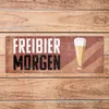 Freibier morgen Metallschild mit Bierglas im Retrolook Produktbild-Vorschau 6