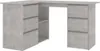 vidaXL Eckschreibtisch Betongrau 145x100x76 cm Produktbild-Vorschau 9