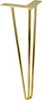 Elegante set di 4 gambe per mobili a forcina in metallo Anteprima dell’immagine prodotto 2