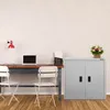 AREBOS Aktenschrank, Stahl, Grau, 90 x 90 x 40 cm, Produktbild-Vorschau 10