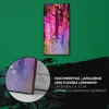 Leinwand Uhr Küche Wohnzimmer Bild 30x60 Abstrakte lila Produktbild-Vorschau 5