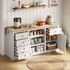 Sweiko dressoir, keukenblok, barmeubel met 5 lades, 2 Productafbeelding-voorbeeld 2