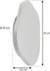 Lindby LED-Wandleuchte Nielson, weiß, Gips, 30 x 30 cm Produktbild-Vorschau 4