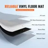 Diagram showing the layers of a vinyl floor mat. Produktbild-Vorschau