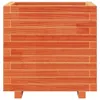 vidaXL Pflanzkübel Wachsbraun 50x50x49,5 cm Massivholz Produktbild-Vorschau 5