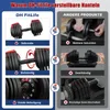 DH FitLife 24 kg verstellbare Hanteln 3-24 kg (12-in-1) mit Produktbild-Vorschau 5