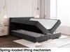 MEBLINI Boxspringbett mit Bettkasten - Gepolstert Produktbild-Vorschau 4