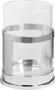 DOMO Windlicht mit Glas - D.13cm - silberfarben - Edelstahl Produktbild-Vorschau 1